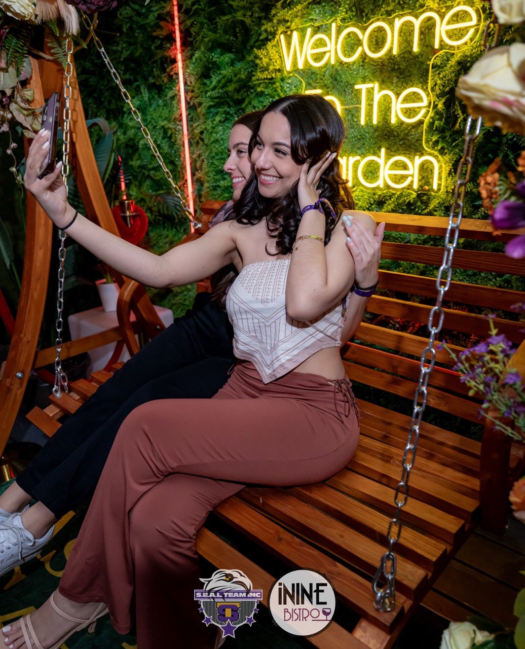 Garden selfie at iNine