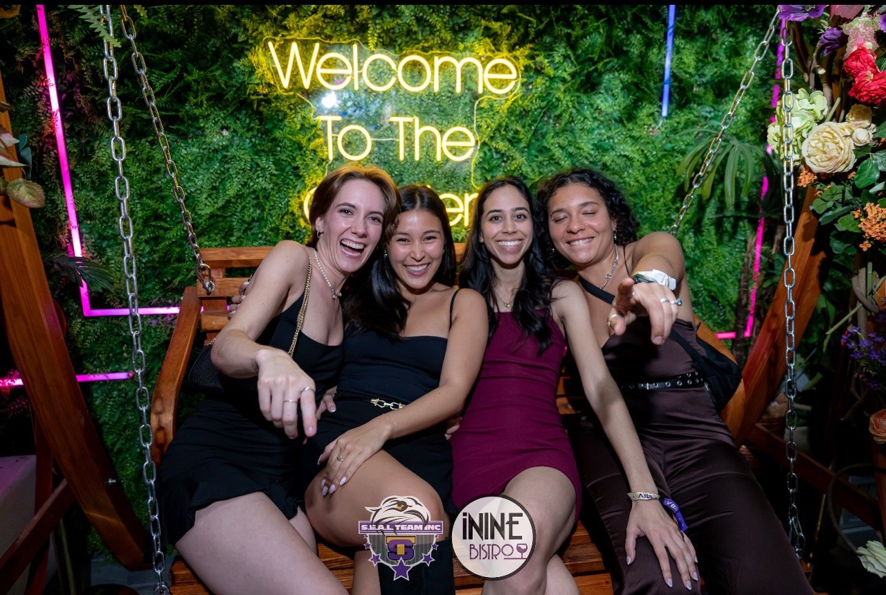 Girls on the swing at iNine